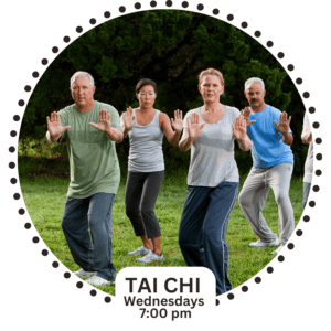 Group of adults moving to Tai Chi